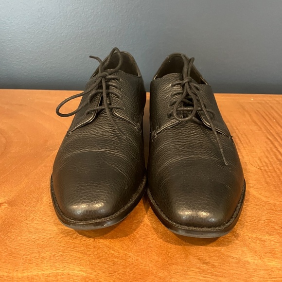 Coach Black Pebbled Leather Lace up Derby Shoes. Men\'s size 8D main image 7
